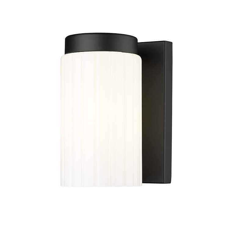 Image 2 Burk by Z-Lite Matte Black 4.25 inch 1 Light Wall Sconce more views