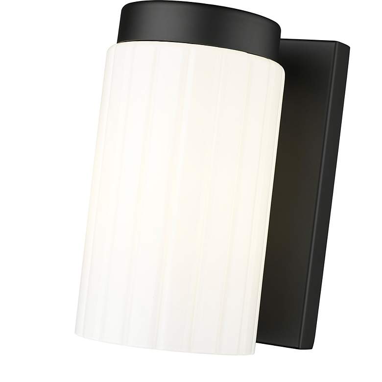 Image 7 Burk by Z-Lite Matte Black 4.25 inch 1 Light Wall Sconce more views