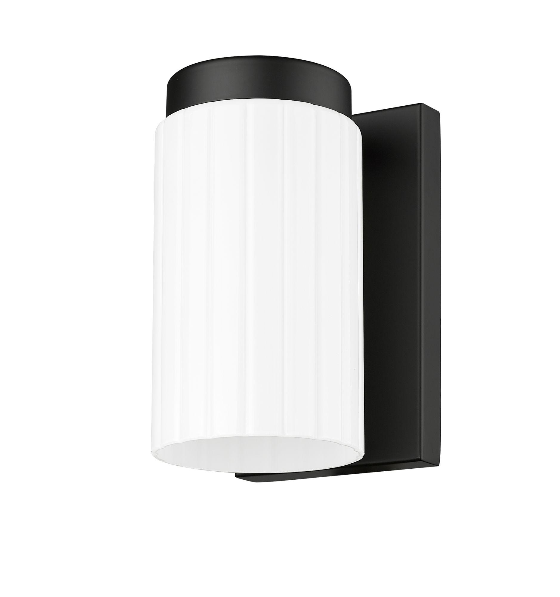 Burk by Z-Lite Matte Black 4.25 inch 1 Light Wall Sconce