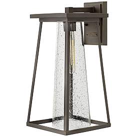 Image1 of Burke 16 3/4" High Bronze and Clear Glass Outdoor Wall Light