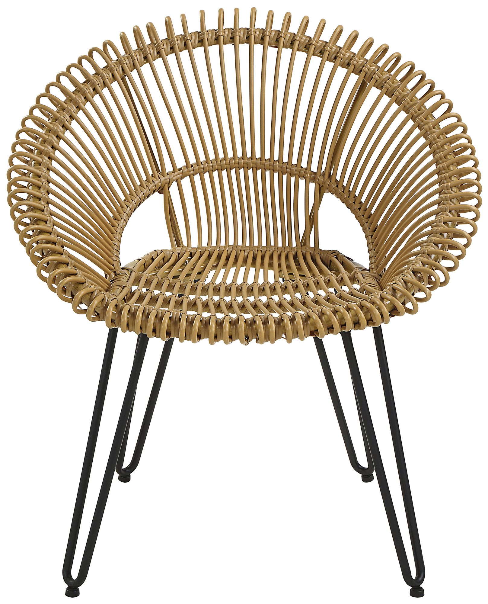 Burkina Brown and Black 3-Piece Outdoor Bistro Set