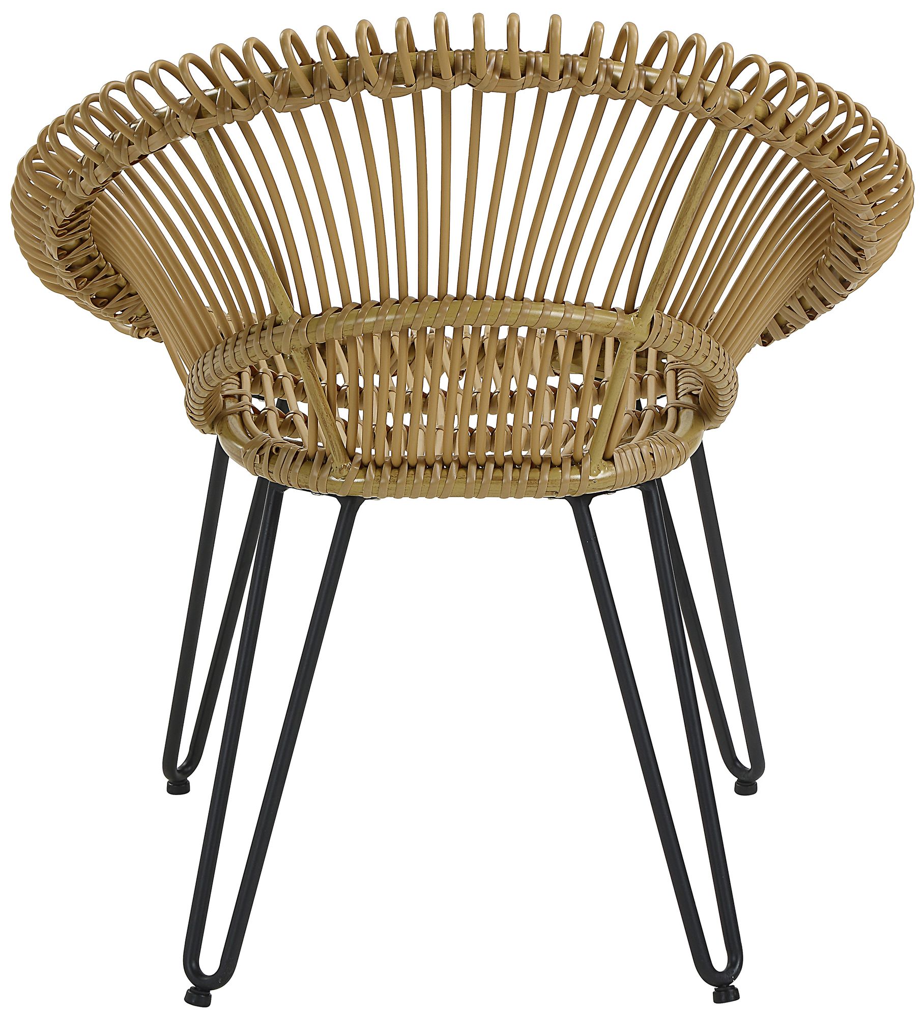 Burkina Light Brown and Black 3-Piece Outdoor Bistro Set