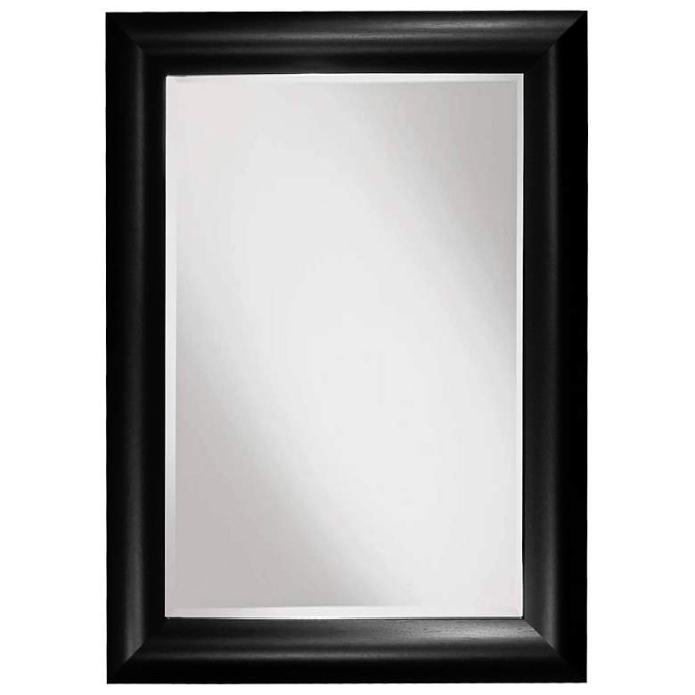 Image 1 Burkley Black 26 inch x 36 inch Rectangular Wall Mirror