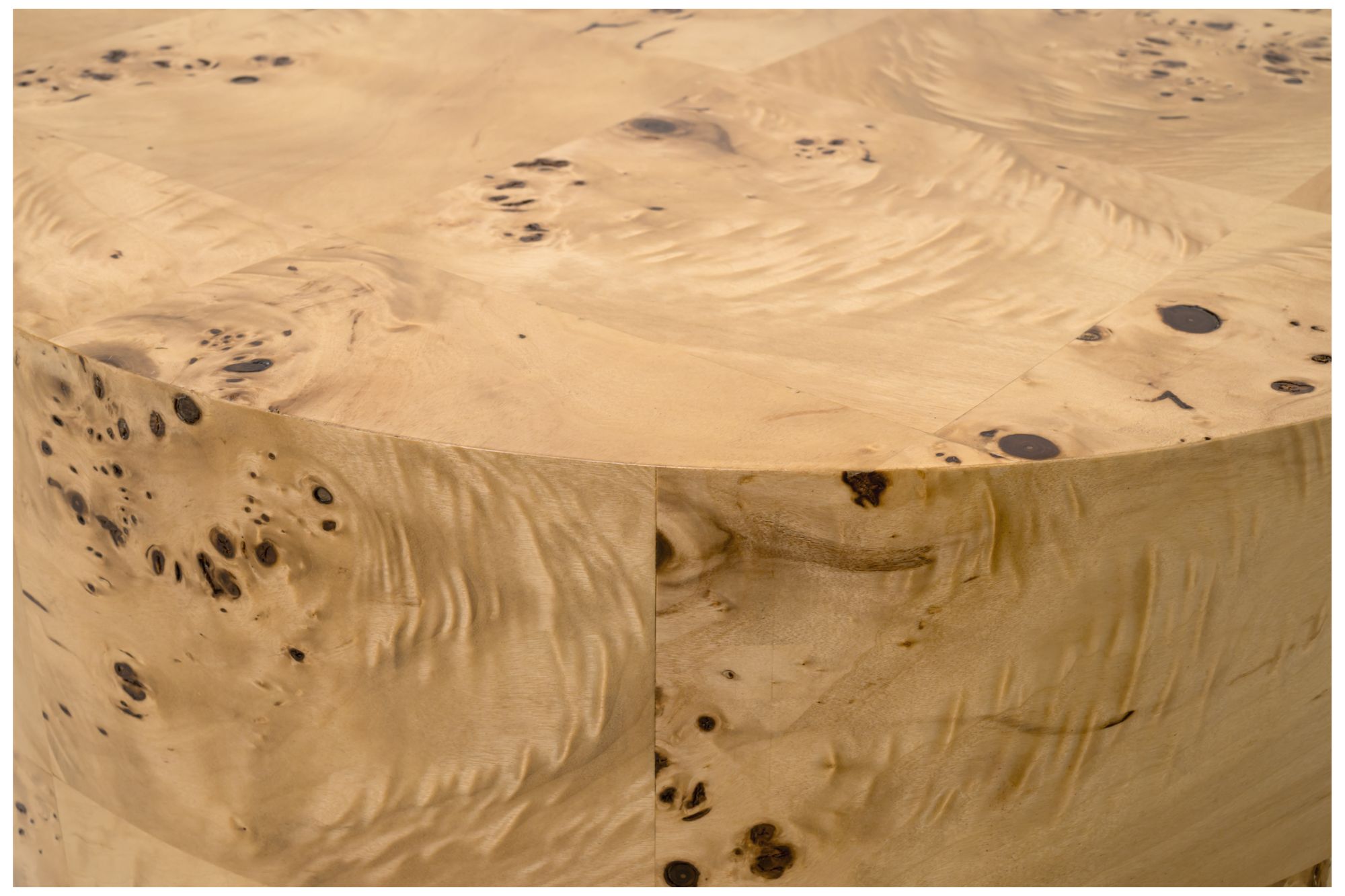 Burl Accent Table, Natural Burl