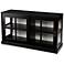 Burland 48" Wide Black 2-Shelf Curio Cabinet