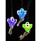 Burlap Happy Ghost 10-LED Color-Changing String Light
