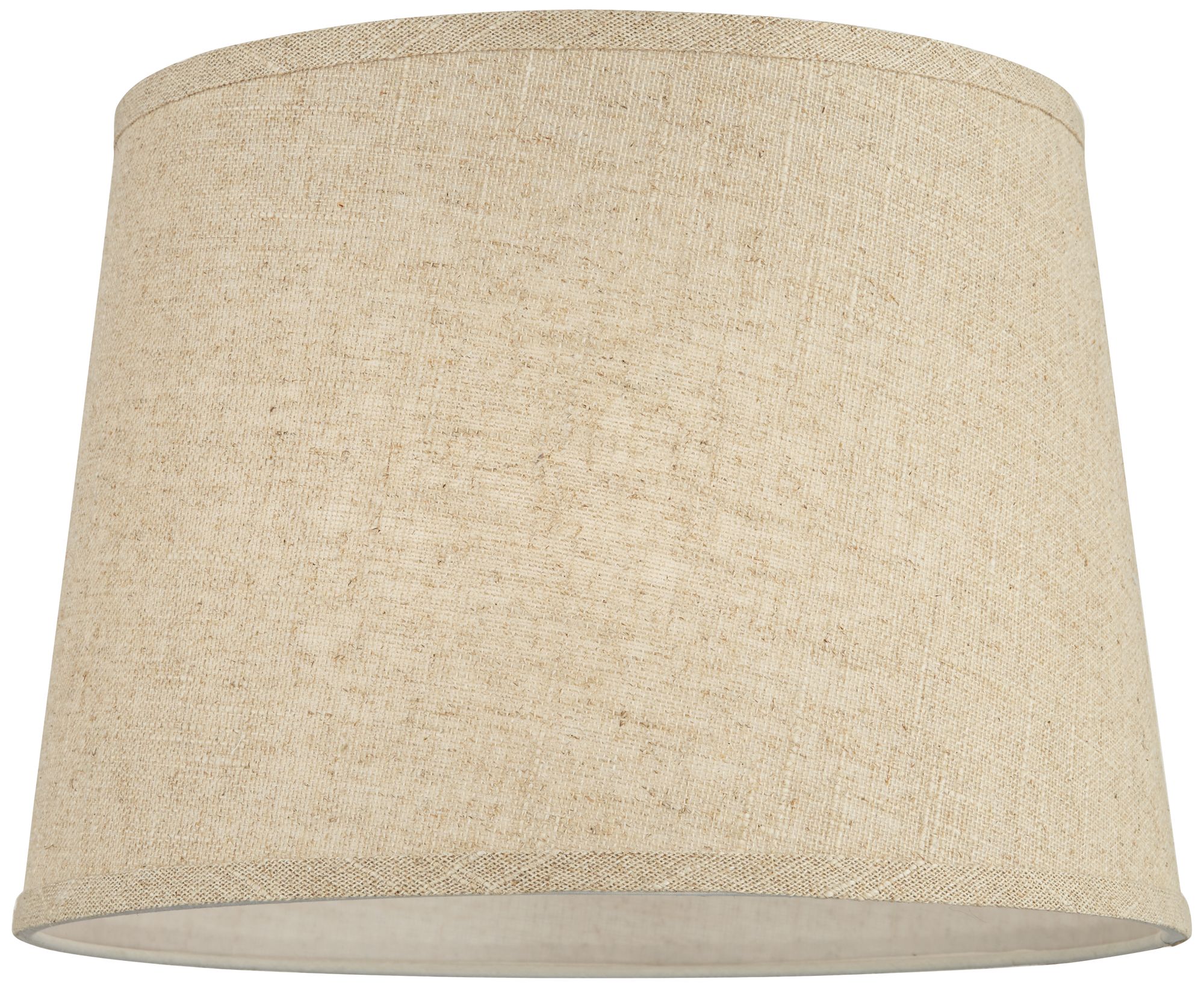 Burlap Linen Drum Lamp Shades 11x13x9.5 (Spider) Set of 2 96A75