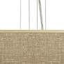 Thumbnail2 of Burlap Print 24" Wide Four Light Pendant Chandelier more views