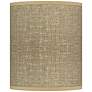 1_Burlap Print Giclee Drum Shade 10x10x12 (Spider)
