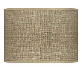 Image1 of Burlap Print Giclee Lamp Shade 13.5x13.5x10 (Spider)