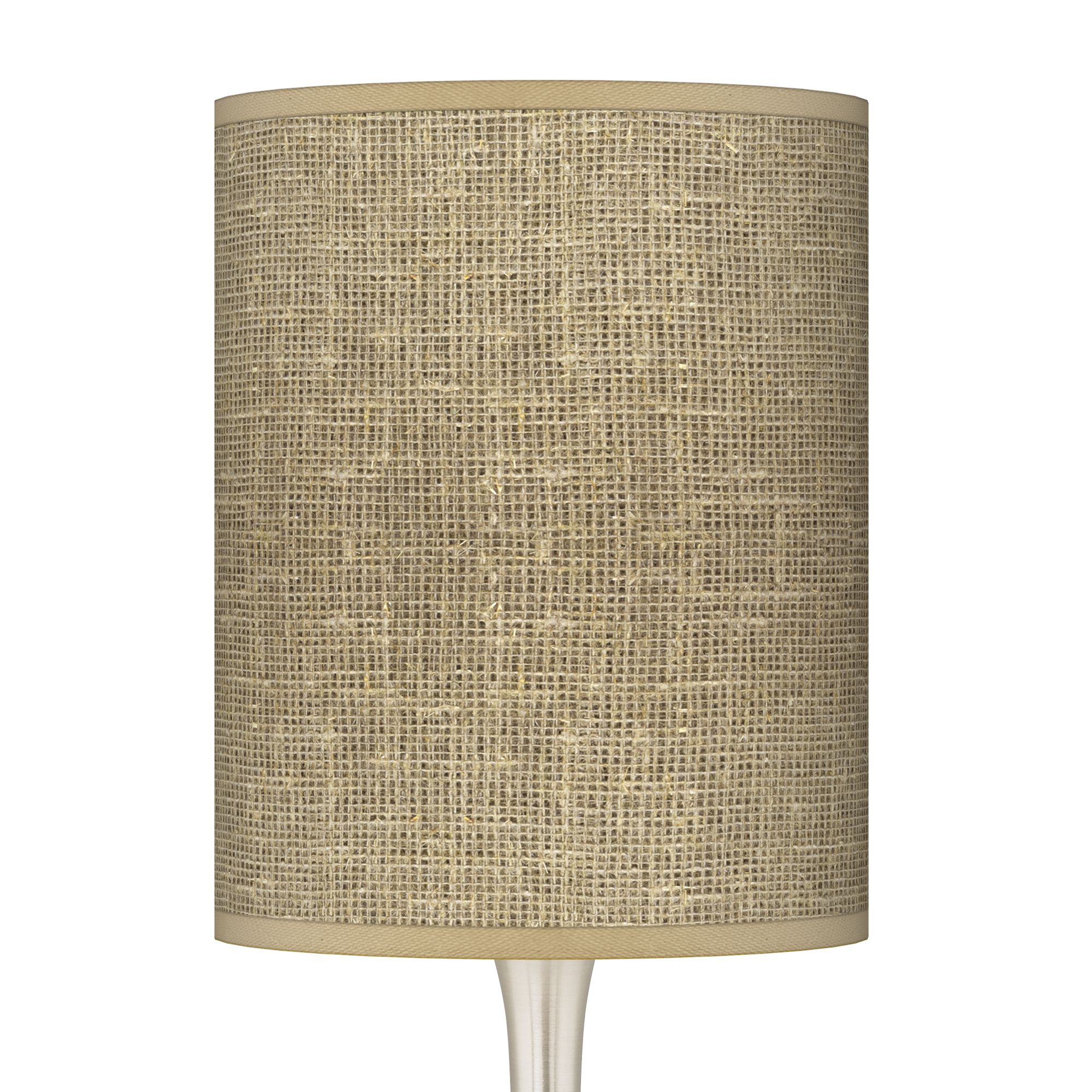 Image 3 Burlap Print Giclee Modern Droplet Table Lamp more views