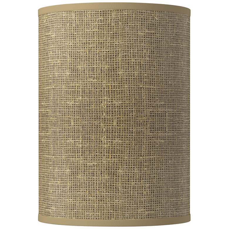 Image 1 Burlap Print Giclee Round Cylinder Lamp Shade 8x8x11 (Spider)