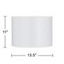 5_Burlap Print Giclee Round Drum Lamp Shade 15.5x15.5x11 (Spider) more views