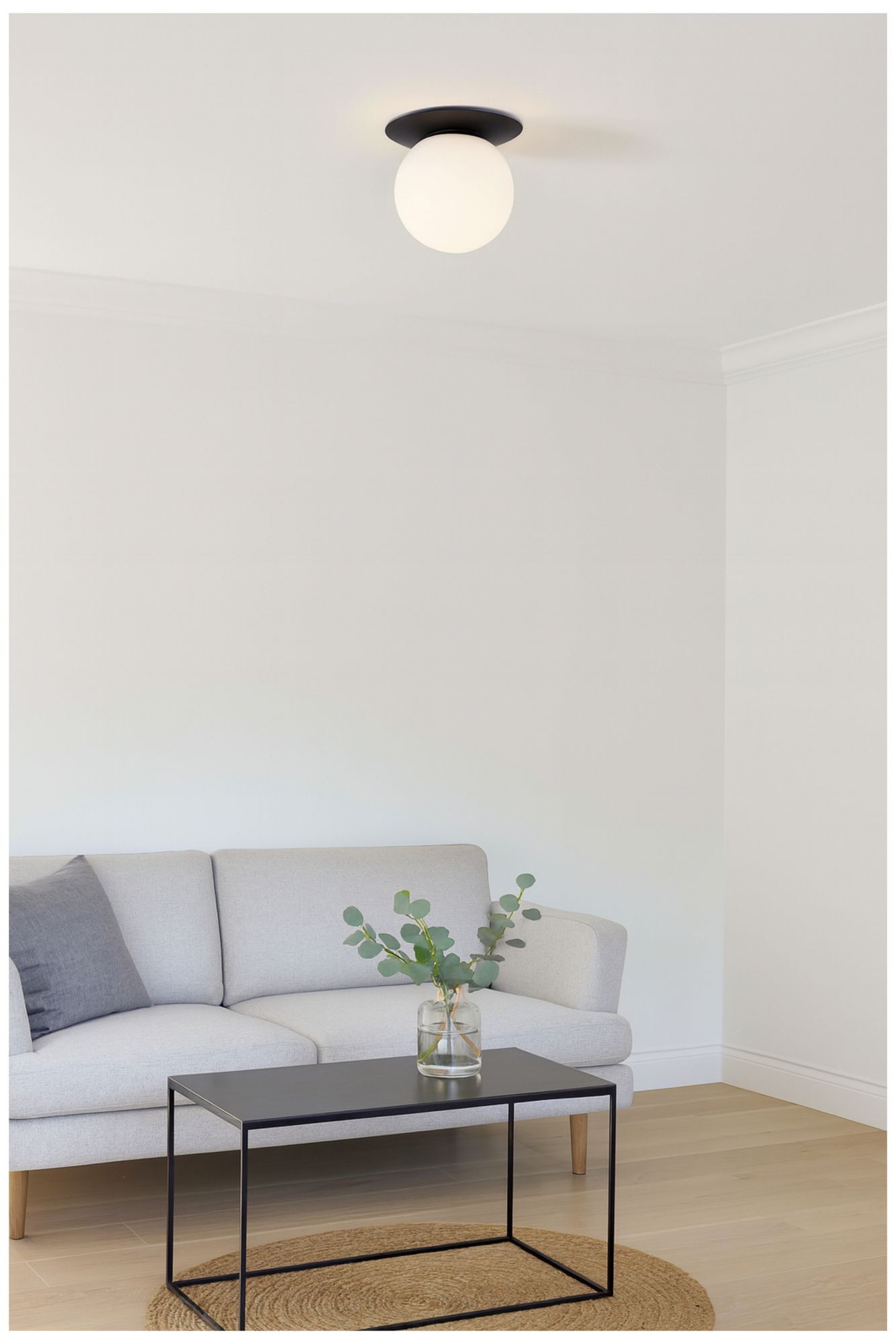 Image 5 Burlat 12.5" High White, Matte Black Wall Sconce more views
