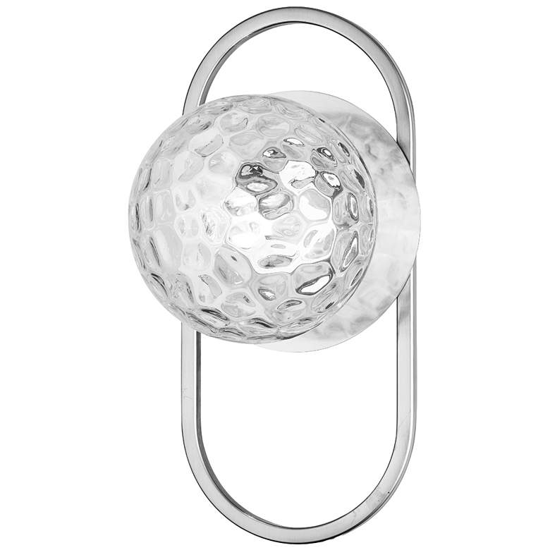 Image 1 Burlat 12" High Polished Chrome Finish Wall Sconce w/ Clear Shade