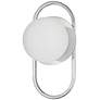 1_Burlat 12" High Polished Chrome Finish Wall Sconce w/ White Shade