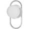 Burlat 12" High Polished Chrome Finish Wall Sconce w/ White Shade