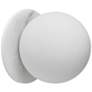 1_Burlat 6" High Alabaster Finish Wall Sconce w/ White Shade