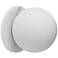 Burlat 6" High Alabaster Finish Wall Sconce w/ White Shade