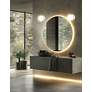 2_Burlat 6" High Alabaster Finish Wall Sconce w/ White Shade more views