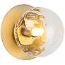2_Burlat 6" High Aged Brass Wall Sconce