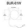 3_Burlat 6" High Matte Black Globe Wall Sconce more views