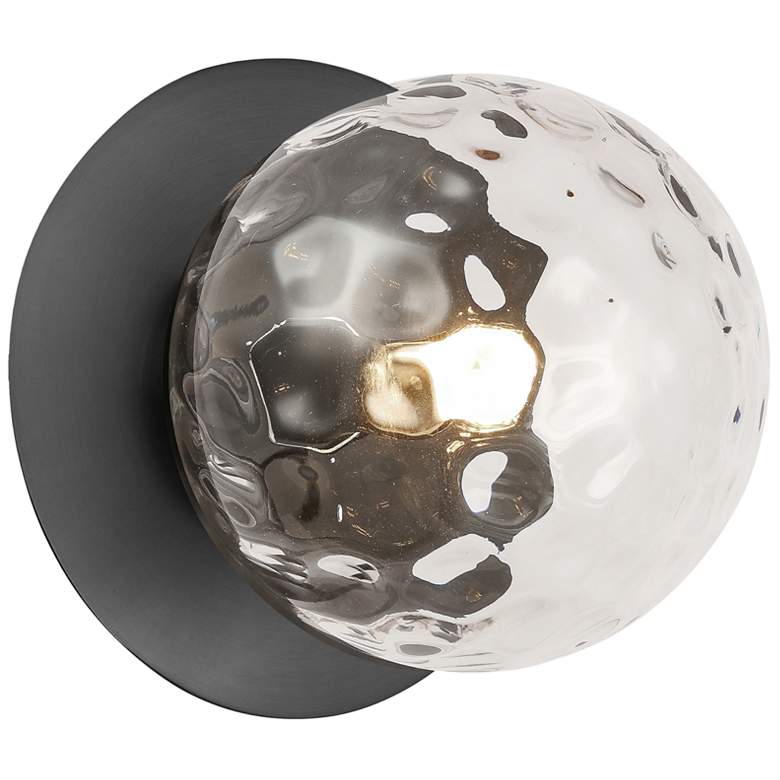 Image 2 Burlat 6" High Matte Black Wall Sconce