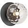 Burlat 6" High Matte Black Wall Sconce