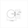 4_Burlat 6" High Matte Black White Glass Wall Sconce more views