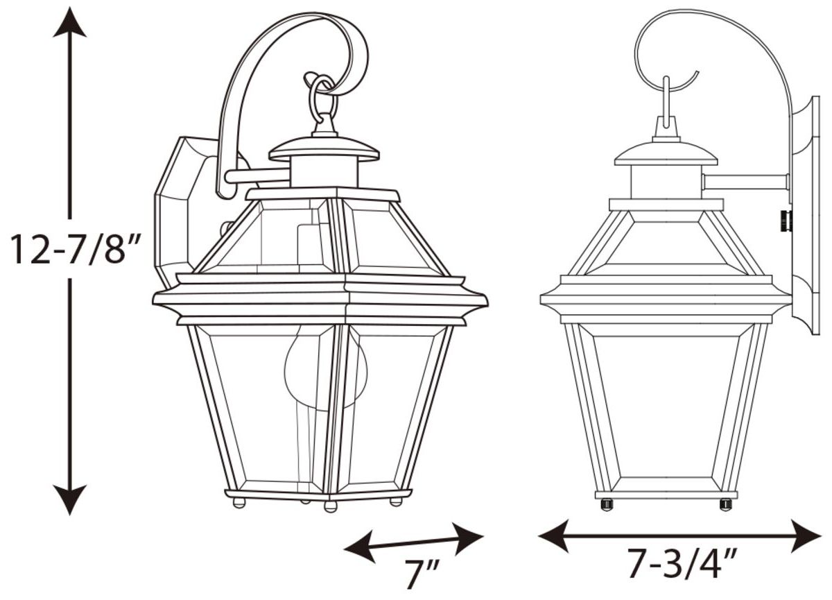 Image 6 Burlington Collection One-Light Small Wall Lantern more views