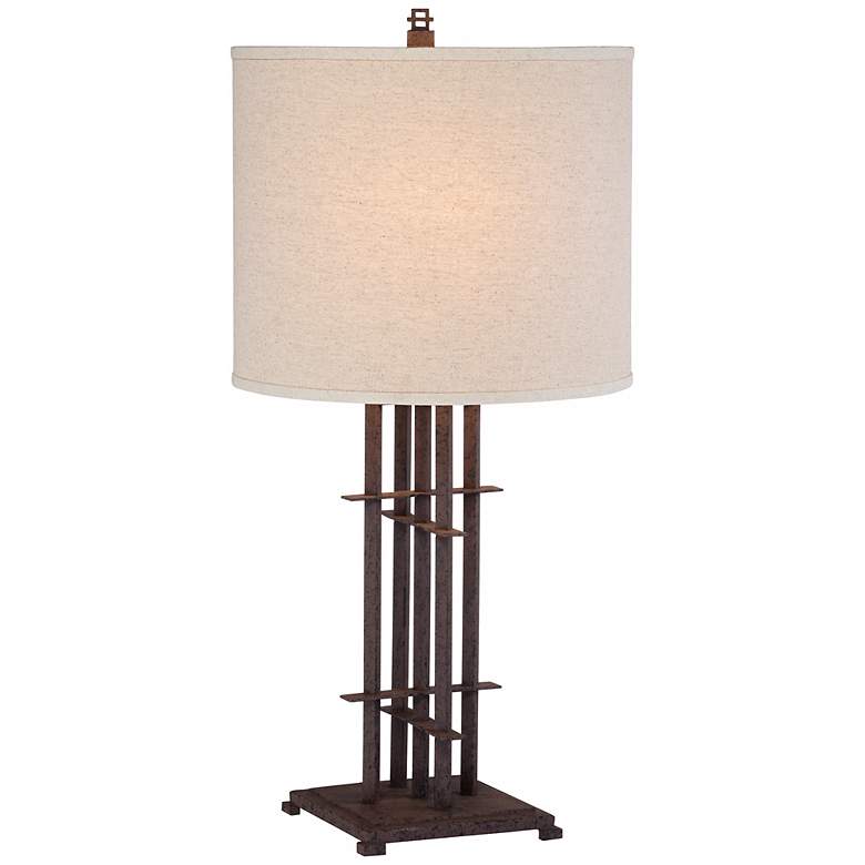 Image 1 Burnaby Scaffold Rust Table Lamp