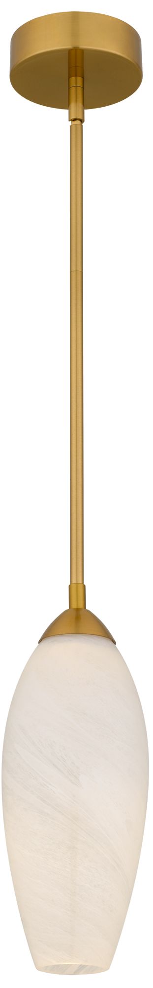 Image 2 Burnett Integrated LED Brushed Gold Mini Pendant Light