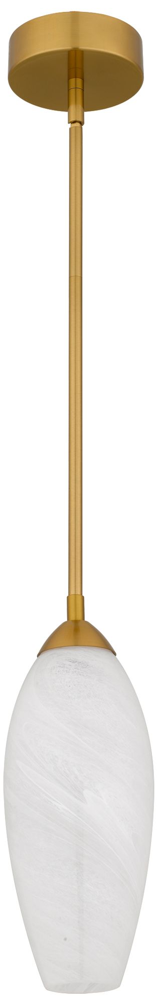 Image 3 Burnett Integrated LED Brushed Gold Mini Pendant Light more views