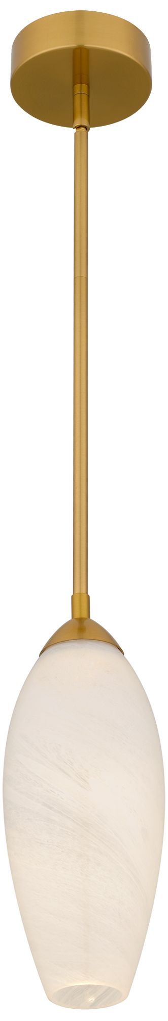 Image 5 Burnett Integrated LED Brushed Gold Mini Pendant Light more views