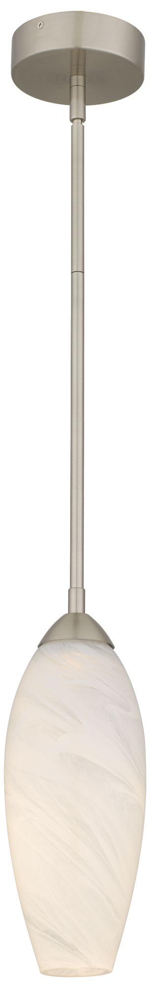 Burnett Integrated LED Brushed Nickel Mini Pendant Light