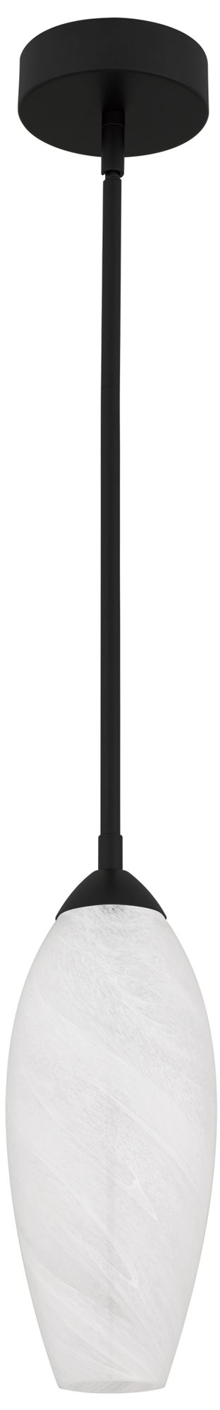 Thumbnail3 of Burnett Integrated LED Matte Black Mini Pendant Light more views