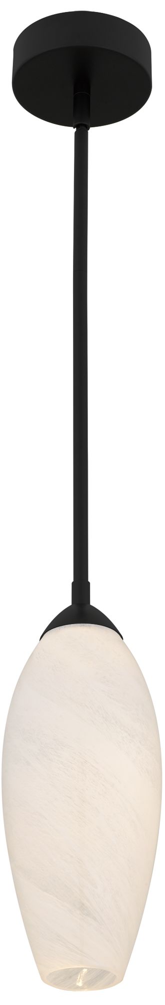 Burnett Integrated LED Matte Black Mini Pendant Light