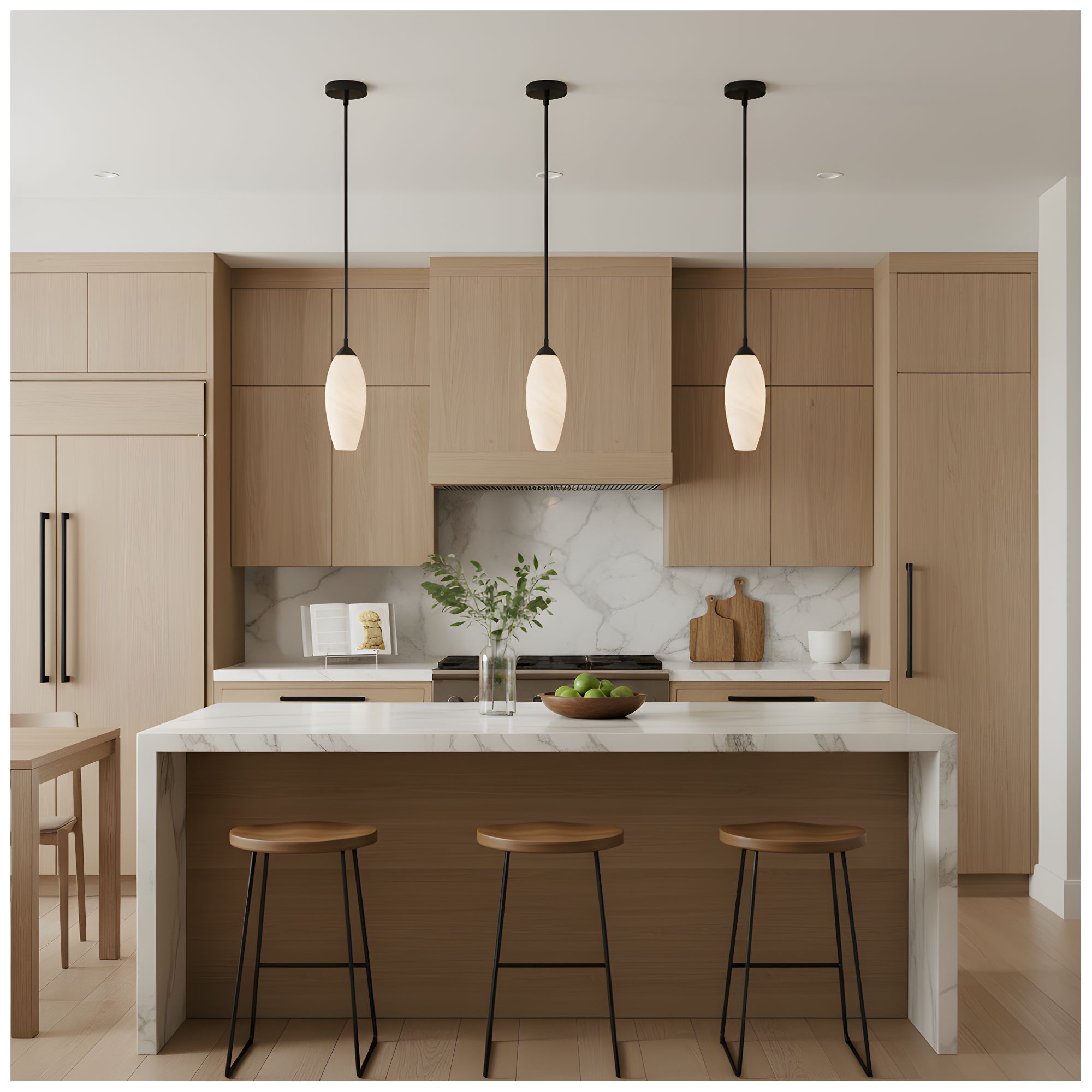 Burnett Integrated LED Matte Black Mini Pendant Light