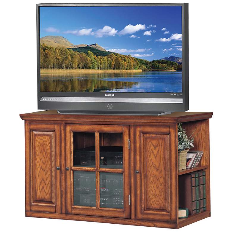 Image 1 Burnished Oak 42 inch Wide Television Console