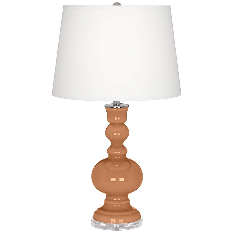 Image 2 Burnt Almond Apothecary Table Lamp with Dimmer