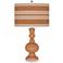 Burnt Almond Bold Stripe Apothecary Table Lamp