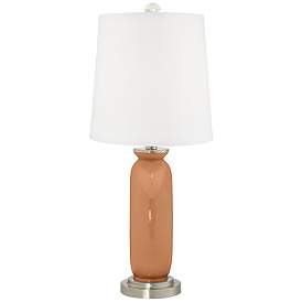 Image4 of Burnt Almond Carrie Table Lamp Set of 2 with Dimmers more views