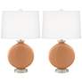 Burnt Almond Carrie Table Lamps Set of 2 from Color Plus