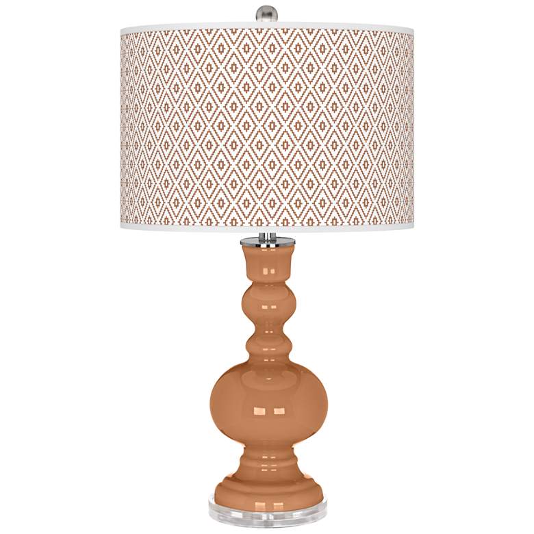 Image 1 Burnt Almond Diamonds Apothecary Table Lamp