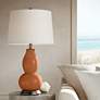 Burnt Almond Double Gourd Table Lamp from Color Plus