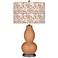 Burnt Almond Gardenia Double Gourd Table Lamp