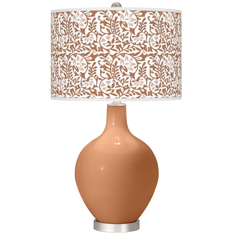 Image 1 Burnt Almond Gardenia Ovo Table Lamp