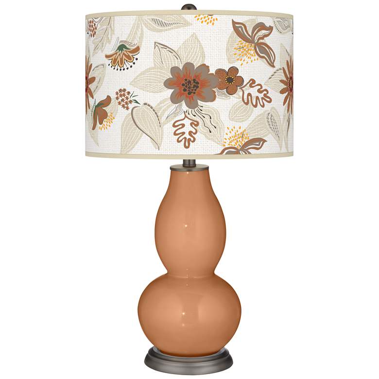Image 1 Burnt Almond Mid-Summer Double Gourd Table Lamp