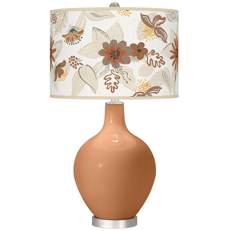 Image 1 Burnt Almond Mid Summer Ovo Table Lamp