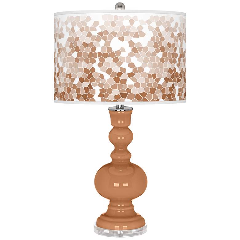 Image 1 Burnt Almond Mosaic Apothecary Table Lamp